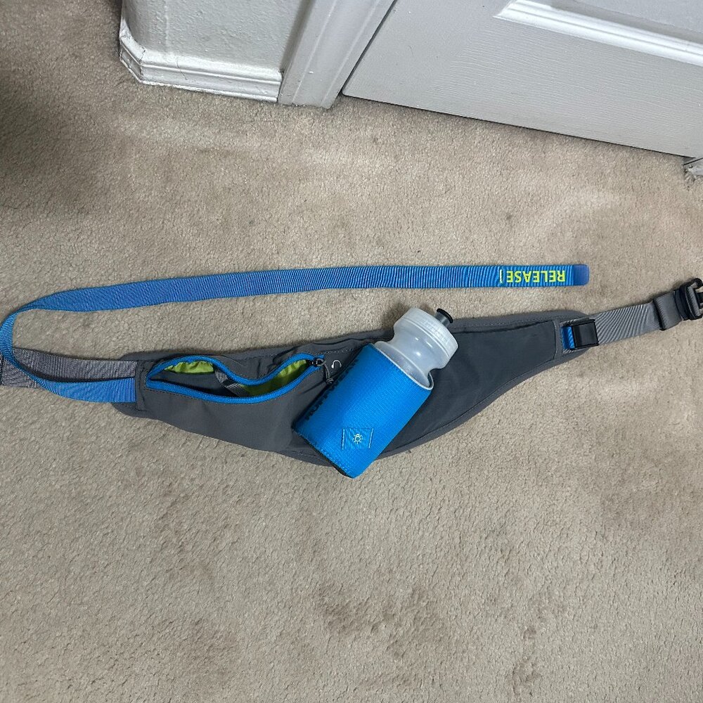 Ruffwear Trail Runner Hands-Free Dog Belt & Leash System, Granite Gray